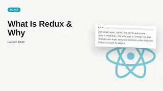 React JS + Redux - Web development basic Series: What Is Redux & Why