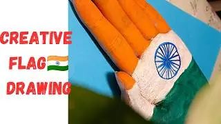 Indian flag drawing || TIRANGA 🇮🇳 || Independence day || Republic day || Creative art || DIY🎨