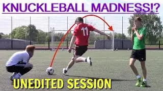 Insane Knuckleball Madness! | Unedited Freekick Session