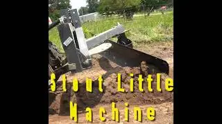 Summit TX25 Tractor Digging a Drainage Ditch #summittractor #tractor #farmlife #homestead