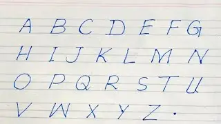 How to write English Capital Letters in three lines copy | handwriting A to Z for beginners #abcde