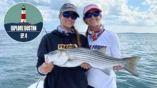 FISHING FOR STRIPED BASS OFF THE COAST OF BOSTON  | Gale Force Twins
