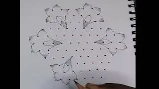 Kolam design for beginners 😀😀 #njviews #trending #kolamdesign #dailyroutine 