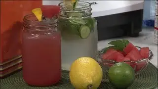 Refreshing Summer Sips:Watermelon Electrolyte Drink + Cool Cucumber-Mint Spritzer