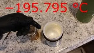 Freezing Honey With Liquid Nitrogen
