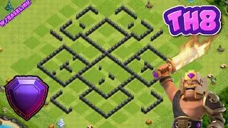 BEST Town Hall(TH8) Trophy Base 2021! (w/link) Th8 Base Layout/Farming/Defensive - Clash Of Clans