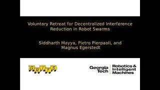 Voluntary Retreat for Decentralized Interference Reduction in Robot Swarms