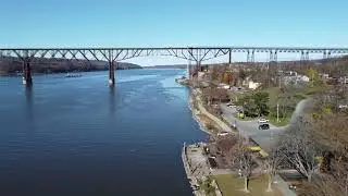 Hudson River (Poughkeepsie area) Drone tour. 