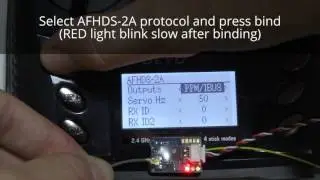 Flysky FS-A8S receiver (from Banggood) bind procedure with DEVO 7E & Deviation firmware