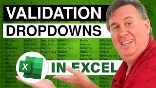 Excel - How to Make Data Validation Dropdown Arrow Appear on the Left Side of the Cell - Episode 582