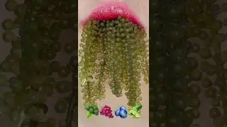 ASMR Sea Grapes Satisfying Mashup Crunchy Eating Sounds #shorts #asmr #tiktok #mukbang #eating