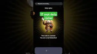 17 September Daily Cipher Hamster Kombat today | 17 Sept Daily Cipher | today Daily Cipher 17 Sept