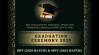 GRADUATION CEREMONY  OF BETHANY NAVAJEEVAN COLLEGE OF PHYSIOTHERAPY