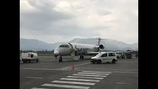 The 20-minute Ljubljana connection and onwards to Tirana on Adria Airways (05/2018)