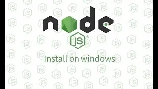 Node.js install on windows