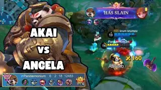 Exp Lane Vs Angela — Global Akai | Mobile Legends