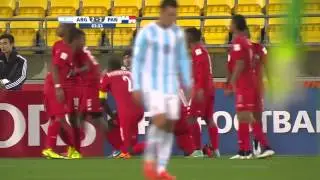 La anotaci&oacute;n de Fidel Escobar, el gol del empate ante Argentina
