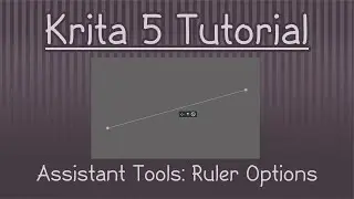 Krita 5.1 Tutorial: Assistant Tools - Ruler Options