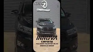 Innova Crysta | Emerald Green Full-Body Paint Transformation | Onroad Bodyshop
