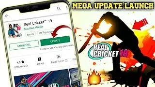 Real Cricket 19 New Mega Update | New Update Launched | Full Review | New Update Of World Cup | Soon