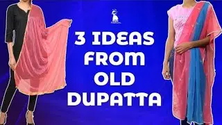 बिना कट बिना सिलाई मशीन के पुराने दुपट्टों के 3 नए आइडिया //only 5 minutes DIY//