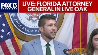Live: Florida attorney general news conference in Live Oak