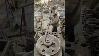 Bending giant steel bars