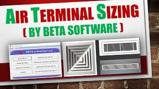 AIR TERMINAL SIZING  BY BETA SOFTWARE IN HVAC  SYSTEM || DIFFUSER SIZING