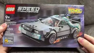 Lego Speed Champions: the Time Machine from Back to the Future, The DeLorean [Showcase]