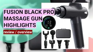 Fusion Black Pro Massage Gun Review: The Ultimate Deep Tissue Massager for Athletes