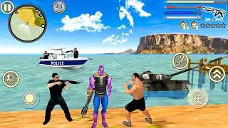 Thanos Rope Hero Vice Town: Fun at NY City - Android Gameplay
