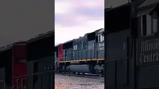 Illinois Central Leading CN Engine in Plainfield