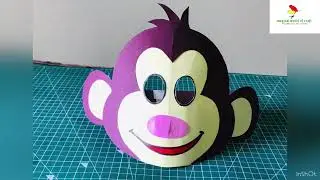 How to Make Monkey Face Mask / Monkey face mask / Animal mask