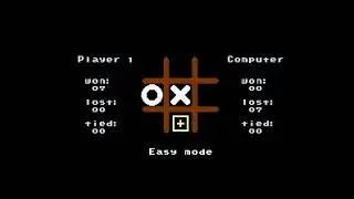 Tic-Tac-Toe (SNES) Homebrew [Easy]
