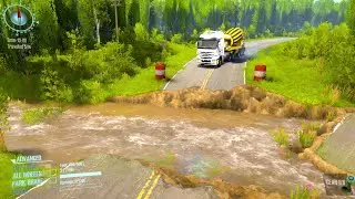 Navigating Broken Road's Edge - Spintires Mudrunner 2018