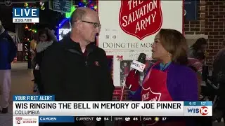 WIS ringing Salvation Army bell tonight in memory of Joe Pinner
