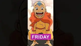 Every Day of the Week as Told By Aang | Avatar #Shorts