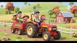 Farm Tractor Ride &ndash; Johny and Friends 🚜🐮 | Nursery Rhymes & Kids Songs