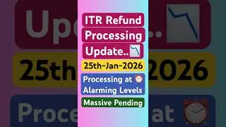 ITR Refund Processing Latest Update | Refund Not processed ? Refund Not  Received? #shorts