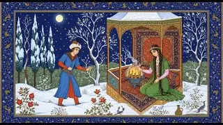 Yalda, The Longest Night: How a Magic Pomegranate Saved the Sun (Persian Myth) AI Persian Miniature