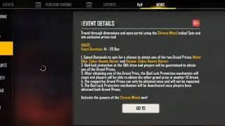 Unlocking new chrono wheel event