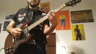 SIMPLE METAL GUITAR in the style of Hellhammer