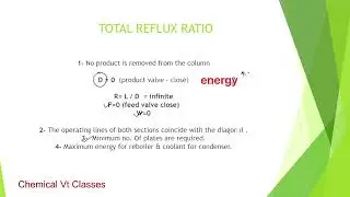 Optimum reflux ratio 