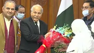 Hindu Pilgrims Called On Chief Justice of Pakistan Justice Gulzar Ahmed.