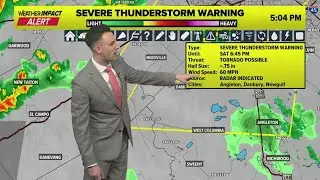 6:20 p.m. weather update: Meteorologist Pat Cavlin is tracking strong storms moving through Houston