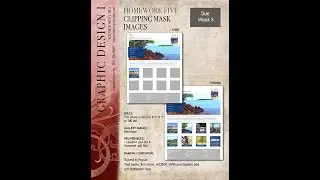 PHOTOSHOP HOMEWORK FIVE TUTORIAL - Clipping Mask Images