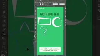 How to use Width Tool in Illustrator 2022