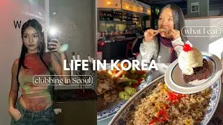 Korea vlog 🧚🏼‍♀️ clubbing in korea, cute cafes & good eats in seoul, souvenir shopping