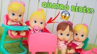 NOVAS BONECAS BEB&Ecirc;S FAZ XIX, TRONINHO, CADEIR&Atilde;O E BERCINHO | Little Dolls - Lilly Doll