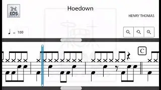 Hoedown (Backing Track) Rockschool Drums Debut 2018